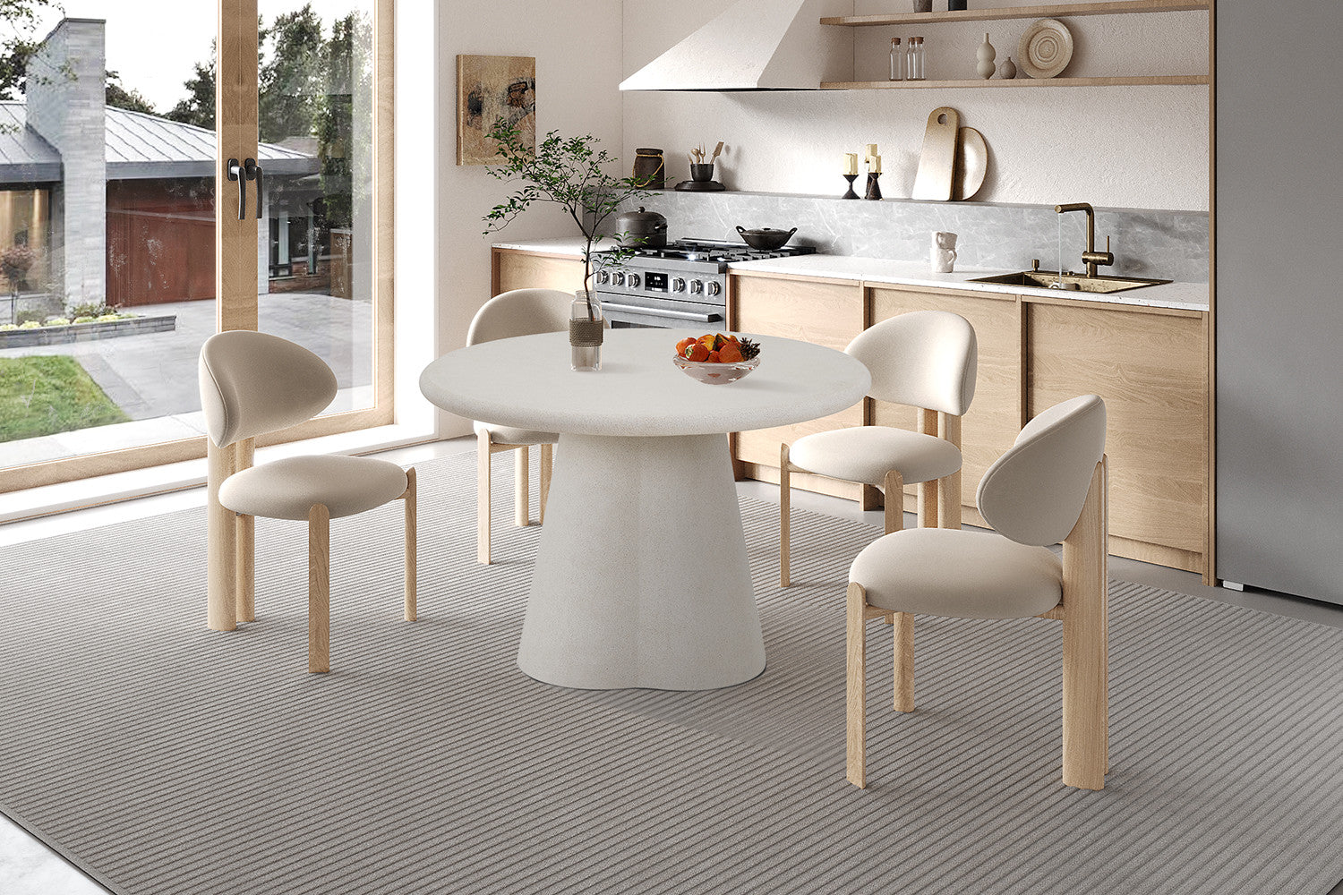 Table 'Faro' 120 cm Ronde Ciment