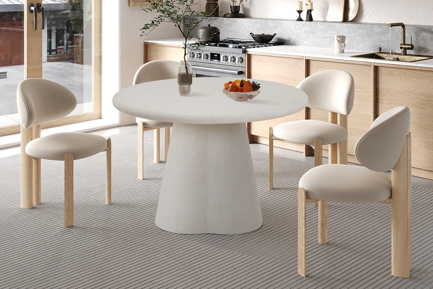 Table 'Faro' 120 cm Ronde Ciment