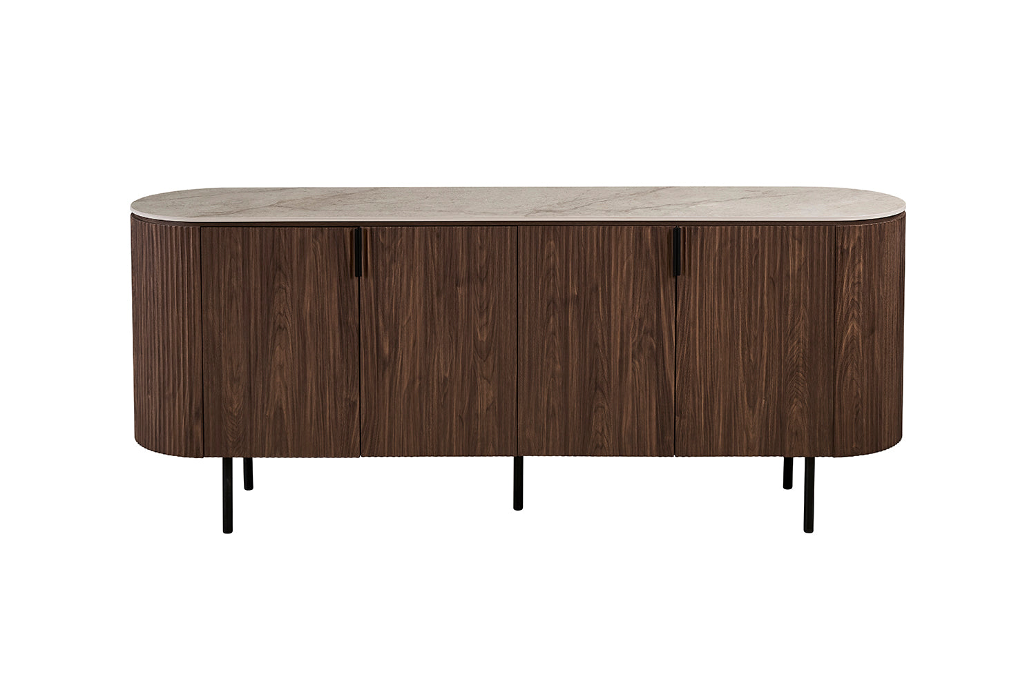 Bahut Vigo 200 cm Décor Chêne Foncé