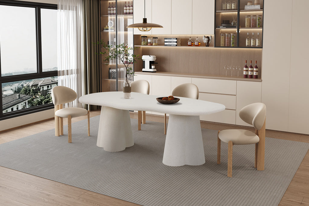 Table 'Faro' 220 cm Organique Ciment